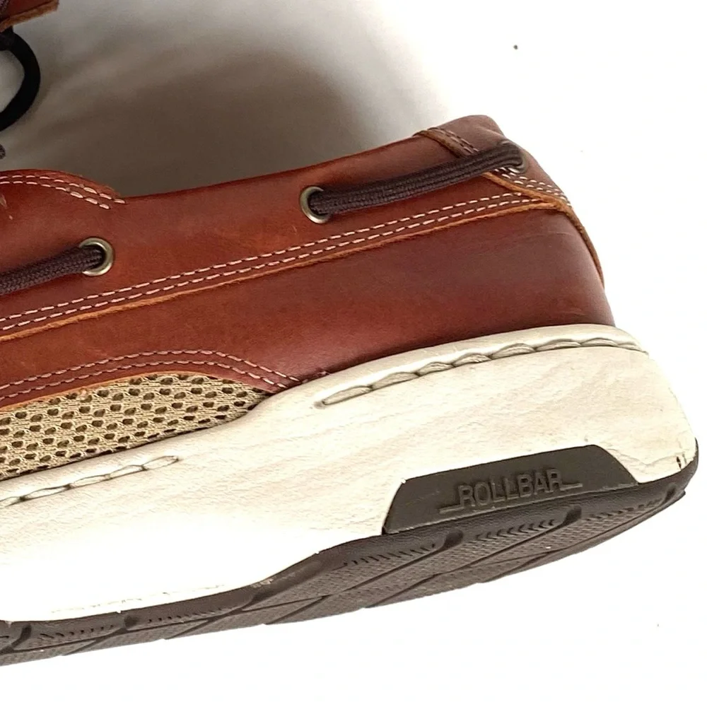 New Balance MD1200 Men’s Leather Walking Boat Shoes Brown Size 10